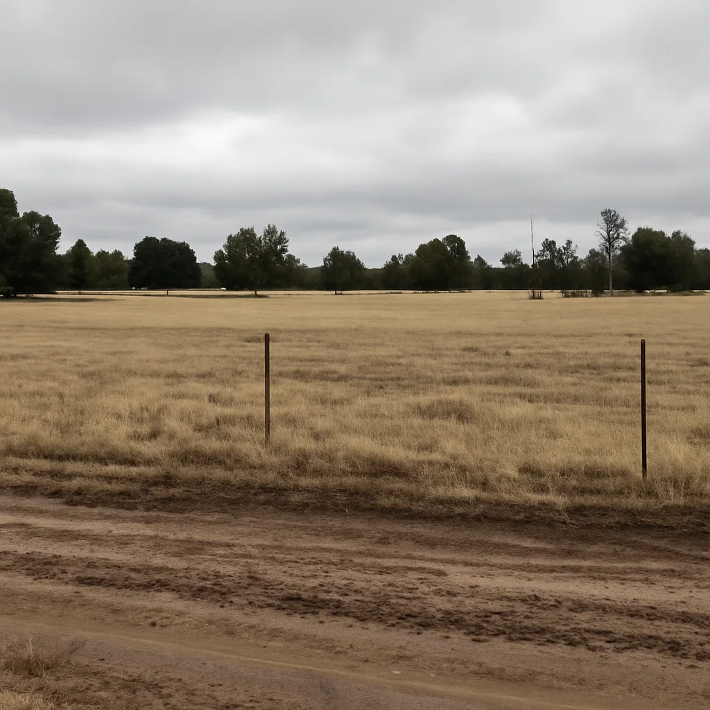 Rural acreage with open grassland and conifer forest in St. Johns, Arizona