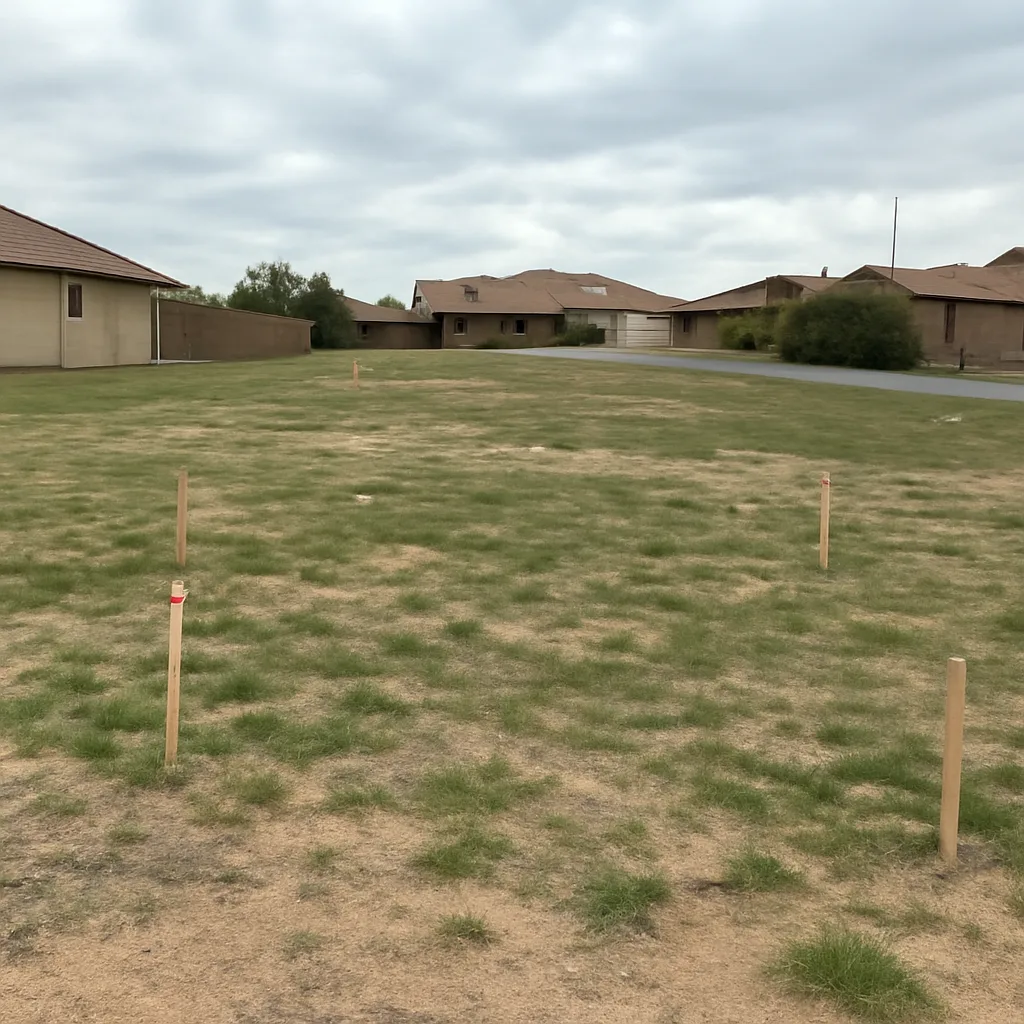 Cleared vacant residential lot for sale in Casa Grande, Arizona