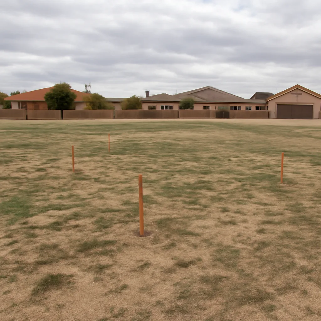 Cleared vacant residential lot for sale in Pinal County, Arizona